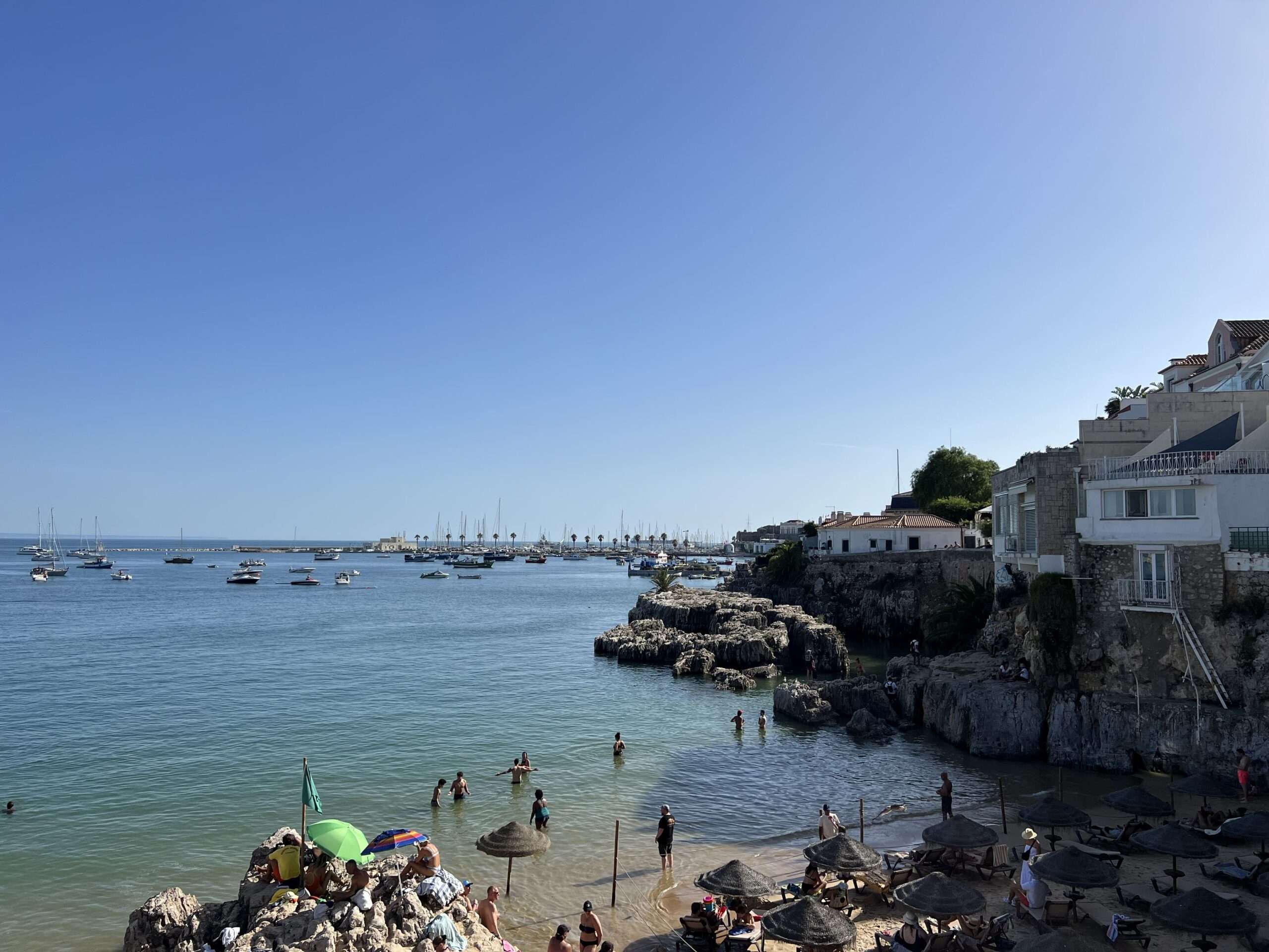 Beach in Cascais, on the coast west of Lisbon